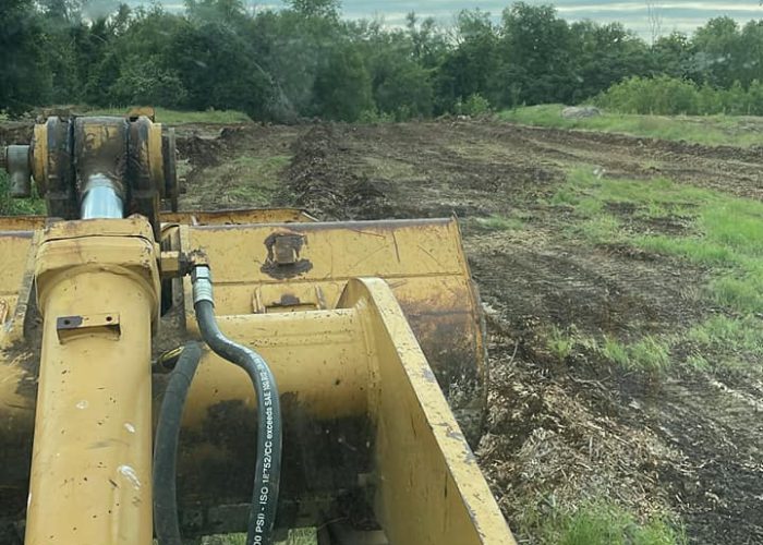 dozer working on a property